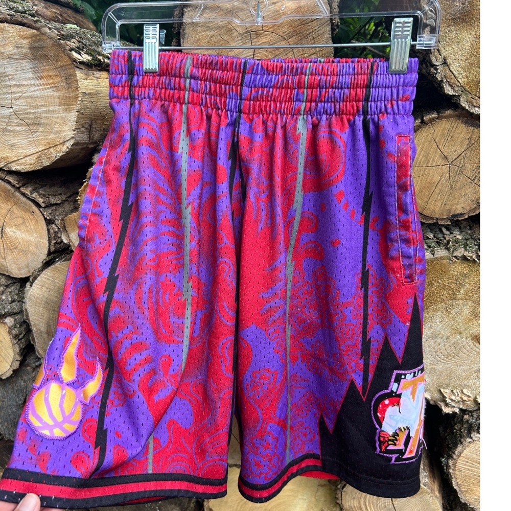 Mitchell & Ness Toronto Raptors Hardwood Classic Paisley Swingman Shorts NBA Y2K